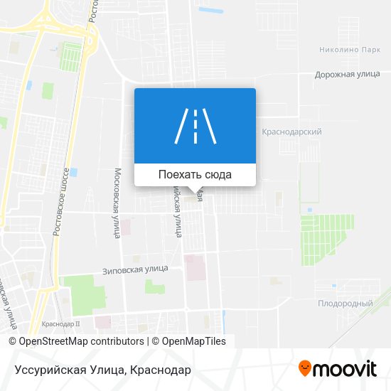Карта Уссурийская Улица