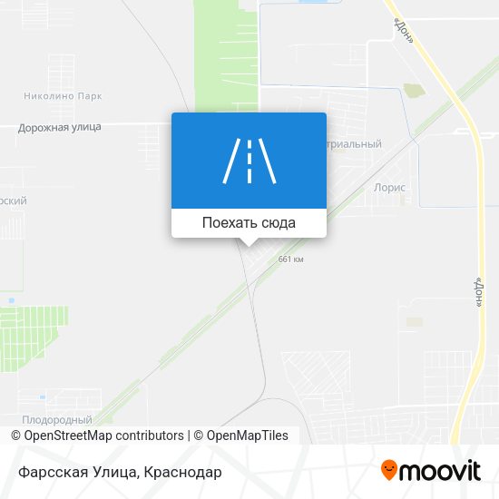 Карта Фарсская Улица