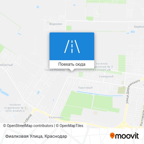 Карта Фиалковая Улица