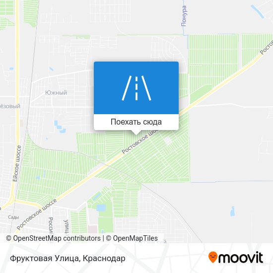 Карта Фруктовая Улица