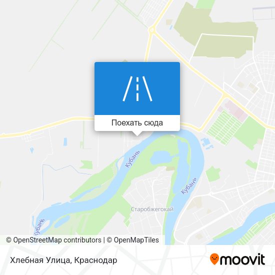Карта Хлебная Улица