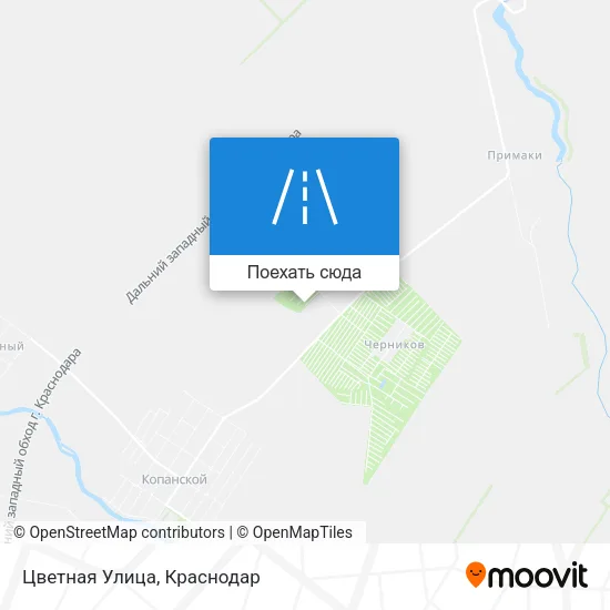 Карта Цветная Улица