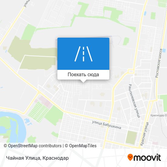 Карта Чайная Улица