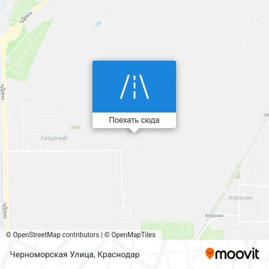 Карта Черноморская Улица