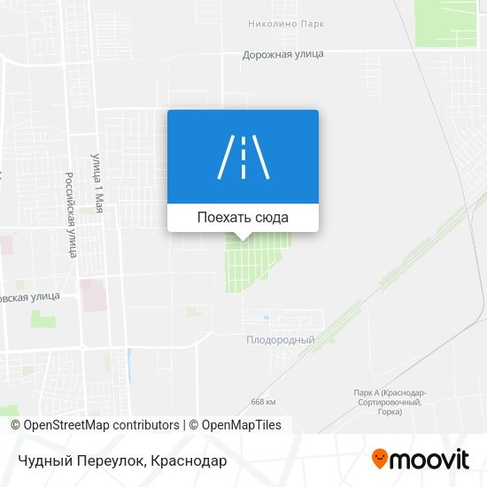 Карта Чудный Переулок