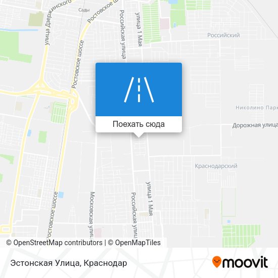 Карта Эстонская Улица