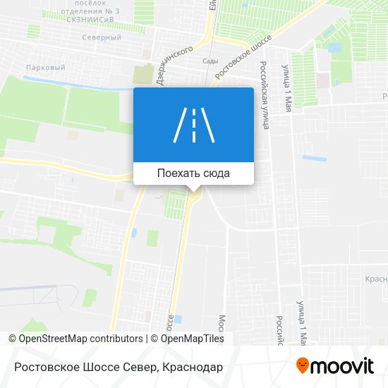 Карта Ростовское Шоссе Север
