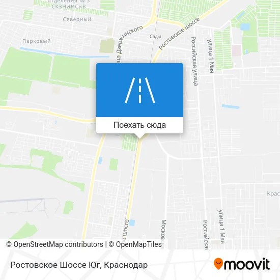 Карта Ростовское Шоссе Юг
