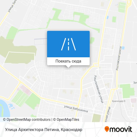 Карта Улица Архитектора Петина