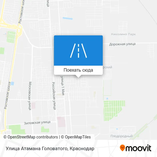 Карта Улица Атамана Головатого