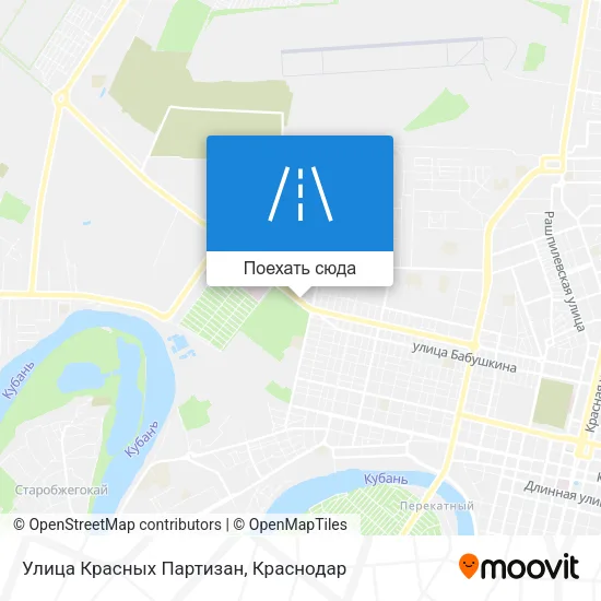 Карта Улица Красных Партизан