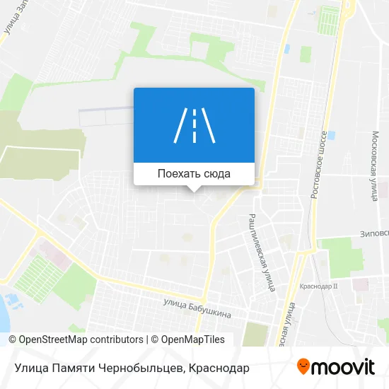 Карта Улица Памяти Чернобыльцев