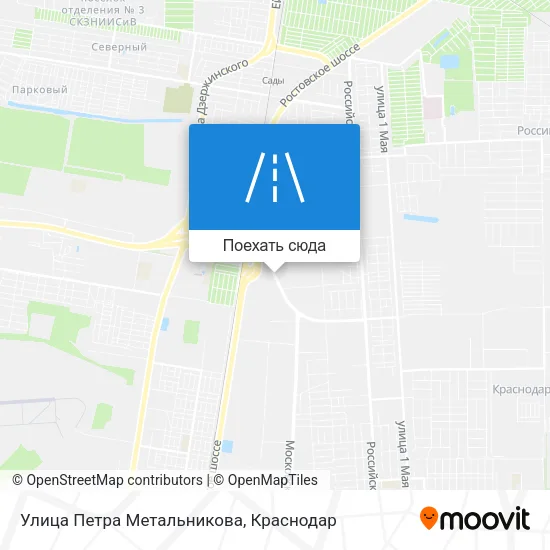 Карта Улица Петра Метальникова
