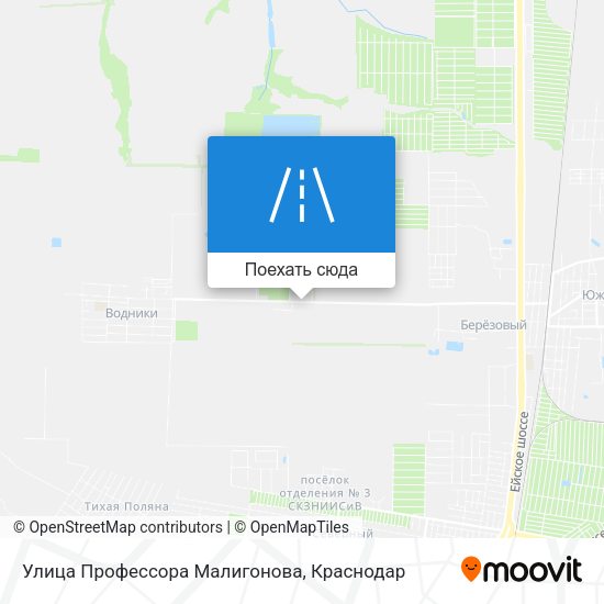 Карта Улица Профессора Малигонова