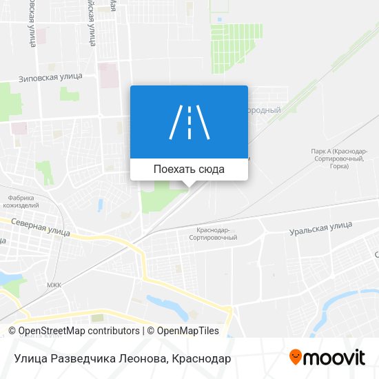 Карта Улица Разведчика Леонова