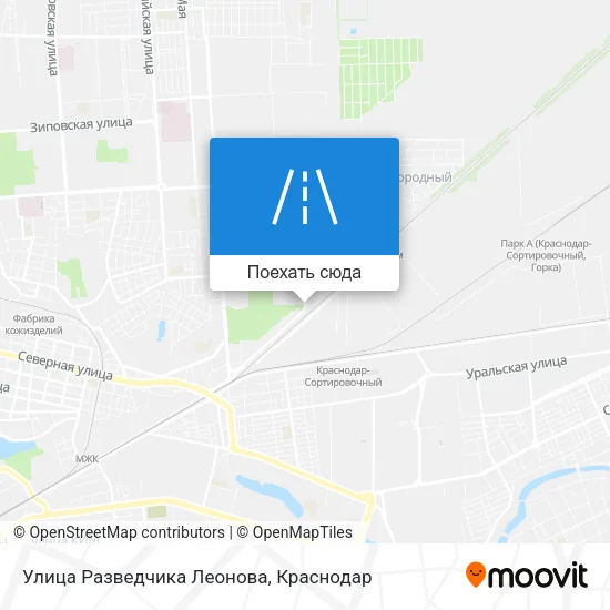 Карта Улица Разведчика Леонова