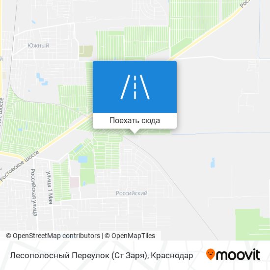 Карта Лесополосный Переулок (Ст Заря)