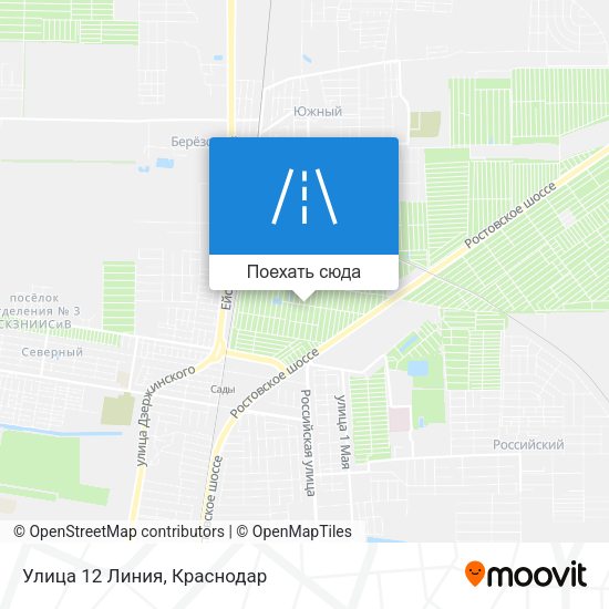 Карта Улица 12 Линия