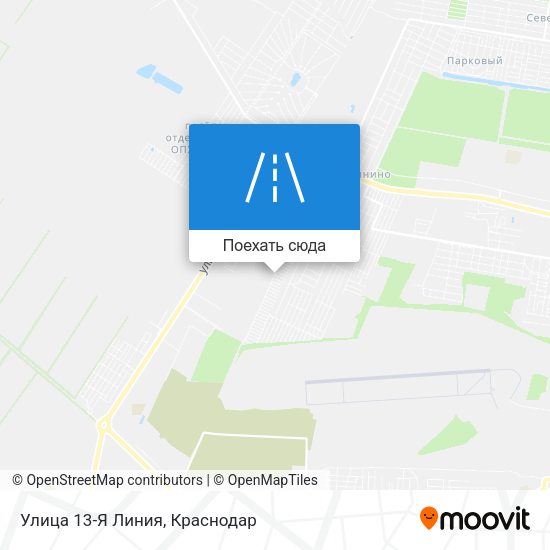 Карта Улица 13-Я Линия