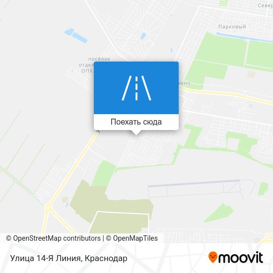 Карта Улица 14-Я Линия