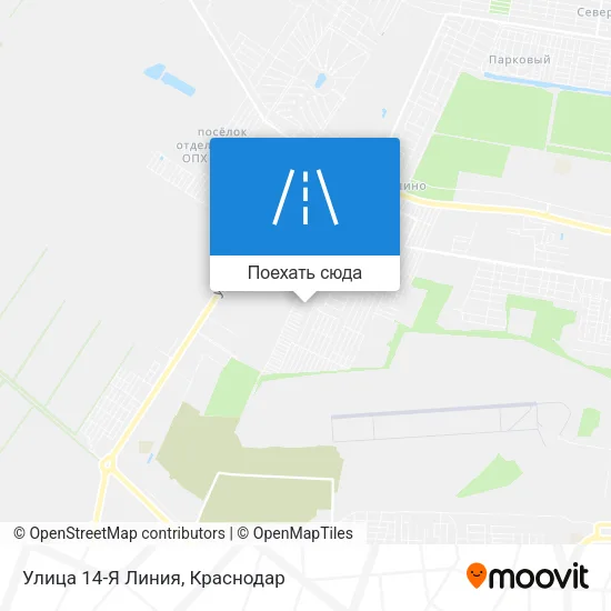 Карта Улица 14-Я Линия