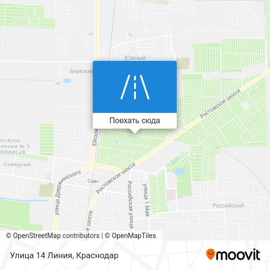 Карта Улица 14 Линия