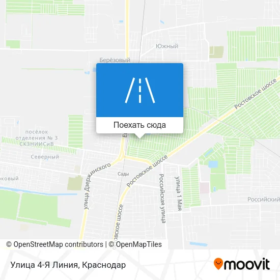 Карта Улица 4-Я Линия