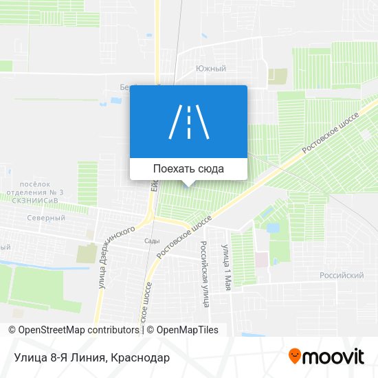 Карта Улица 8-Я Линия