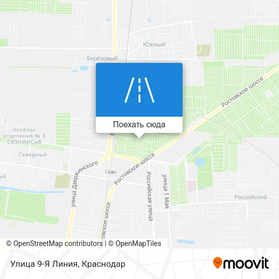 Карта Улица 9-Я Линия