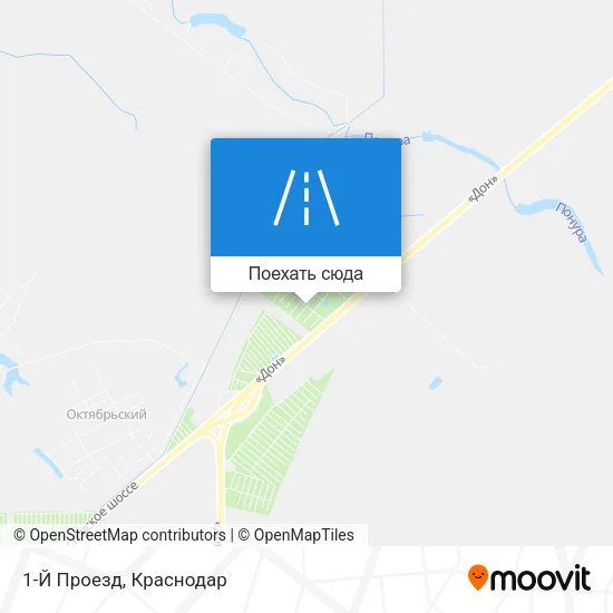 Карта 1-Й Проезд