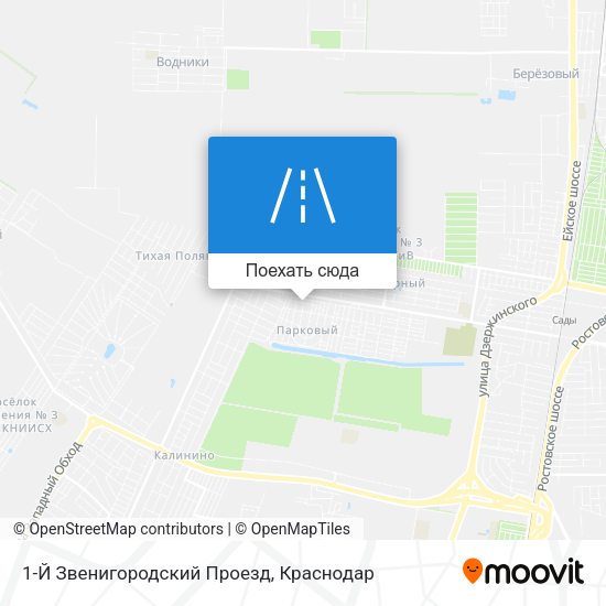 Карта 1-Й Звенигородский Проезд