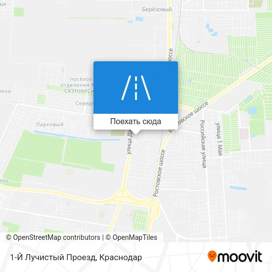 Карта 1-Й Лучистый Проезд