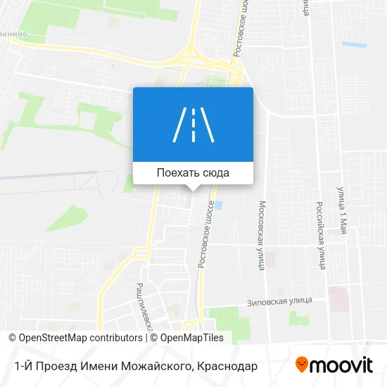 Карта 1-Й Проезд Имени Можайского