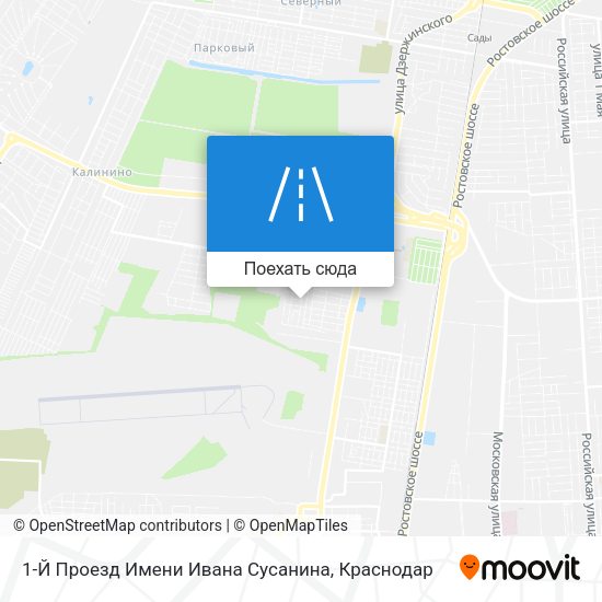 Карта 1-Й Проезд Имени Ивана Сусанина