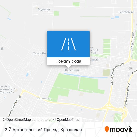 Карта 2-Й Архангельский Проезд