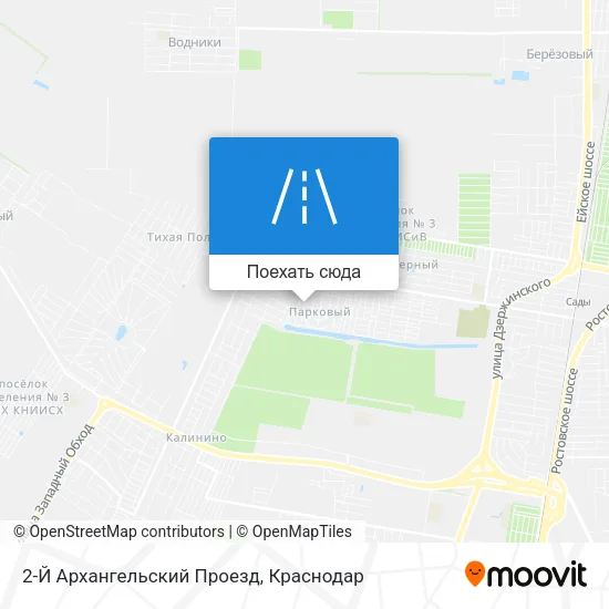 Карта 2-Й Архангельский Проезд