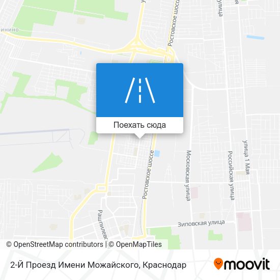 Карта 2-Й Проезд Имени Можайского