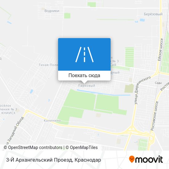 Карта 3-Й Архангельский Проезд