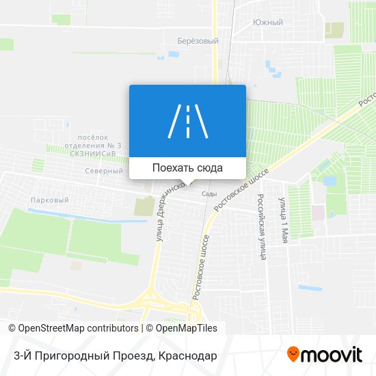 Карта 3-Й Пригородный Проезд
