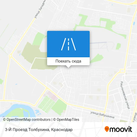Карта 3-Й Проезд Толбухина