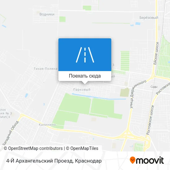Карта 4-Й Архангельский Проезд