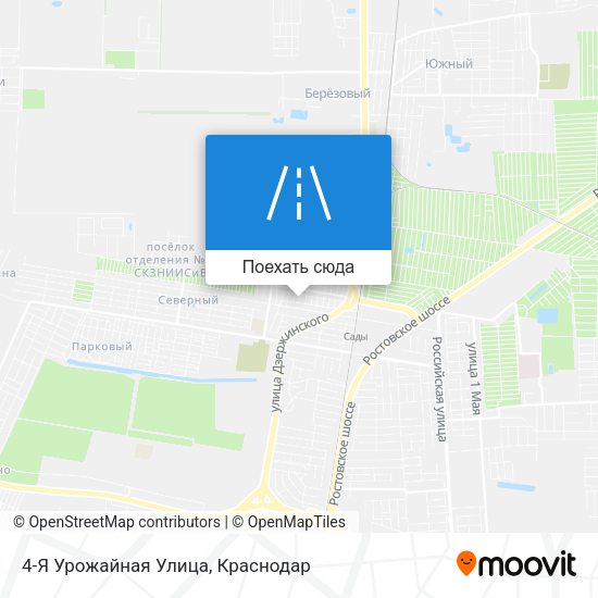 Карта 4-Я Урожайная Улица