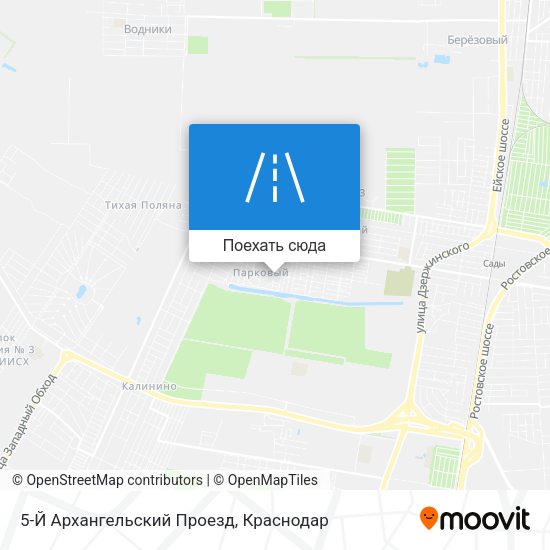 Карта 5-Й Архангельский Проезд