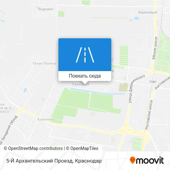 Карта 5-Й Архангельский Проезд