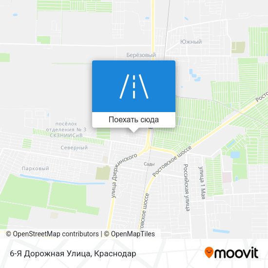 Карта 6-Я Дорожная Улица
