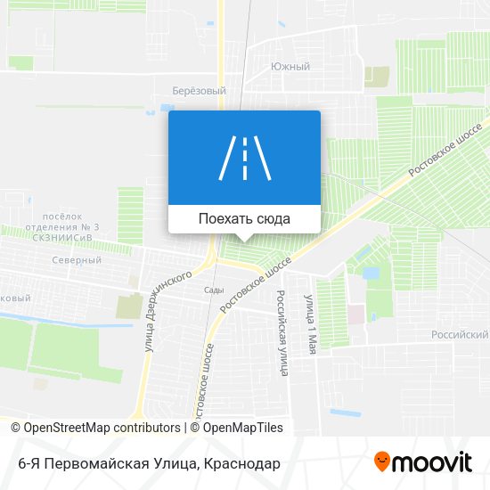 Карта 6-Я Первомайская Улица