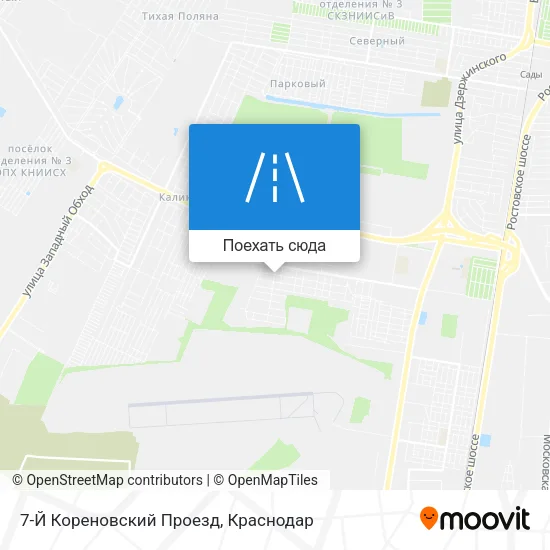 Карта 7-Й Кореновский Проезд