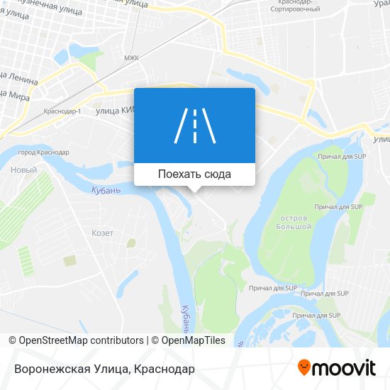 Карта Воронежская Улица