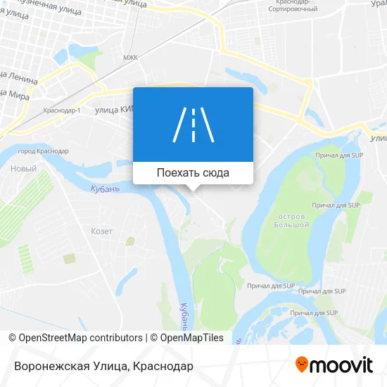 Карта Воронежская Улица