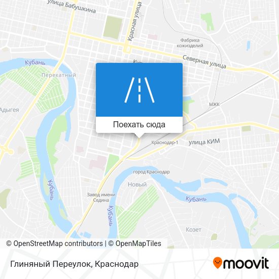 Карта Глиняный Переулок